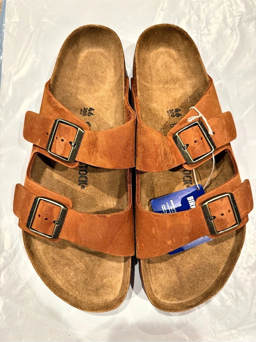 Birkenstock Arizona Oiled Leather Sandals Brown US 13 D